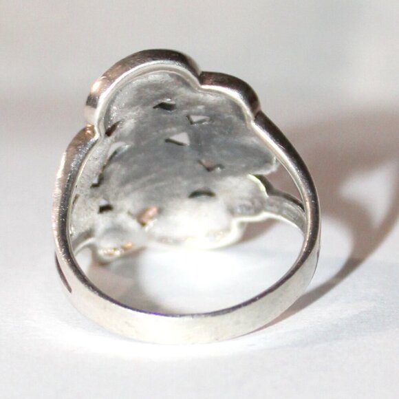 Sterling Silver Abstract Modern Geometric Ring - Picture 3 of 7